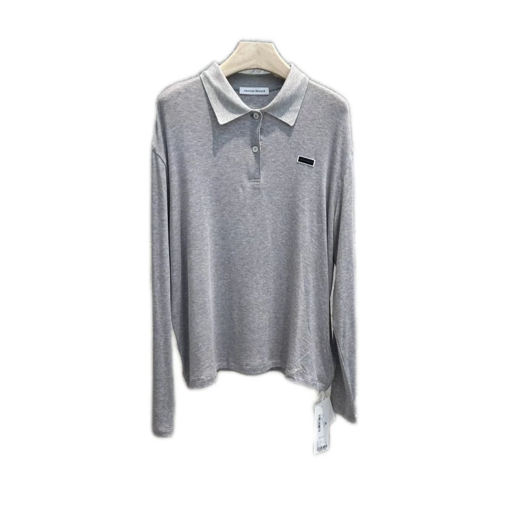 [新品]JOURNAL RECORD设计师品牌POLO领长袖T恤