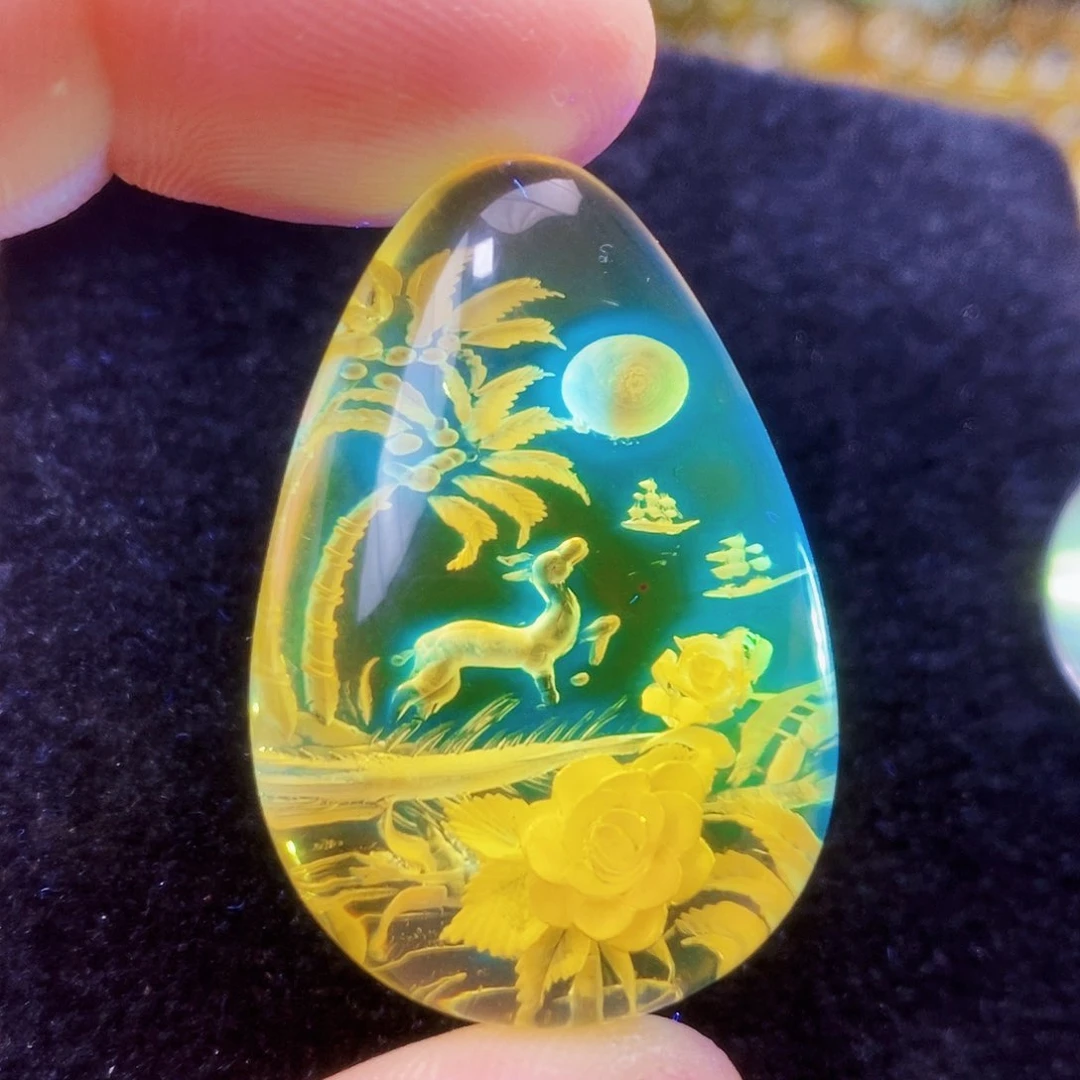 【闪购商品】未镶嵌吊坠(不含链)金珀