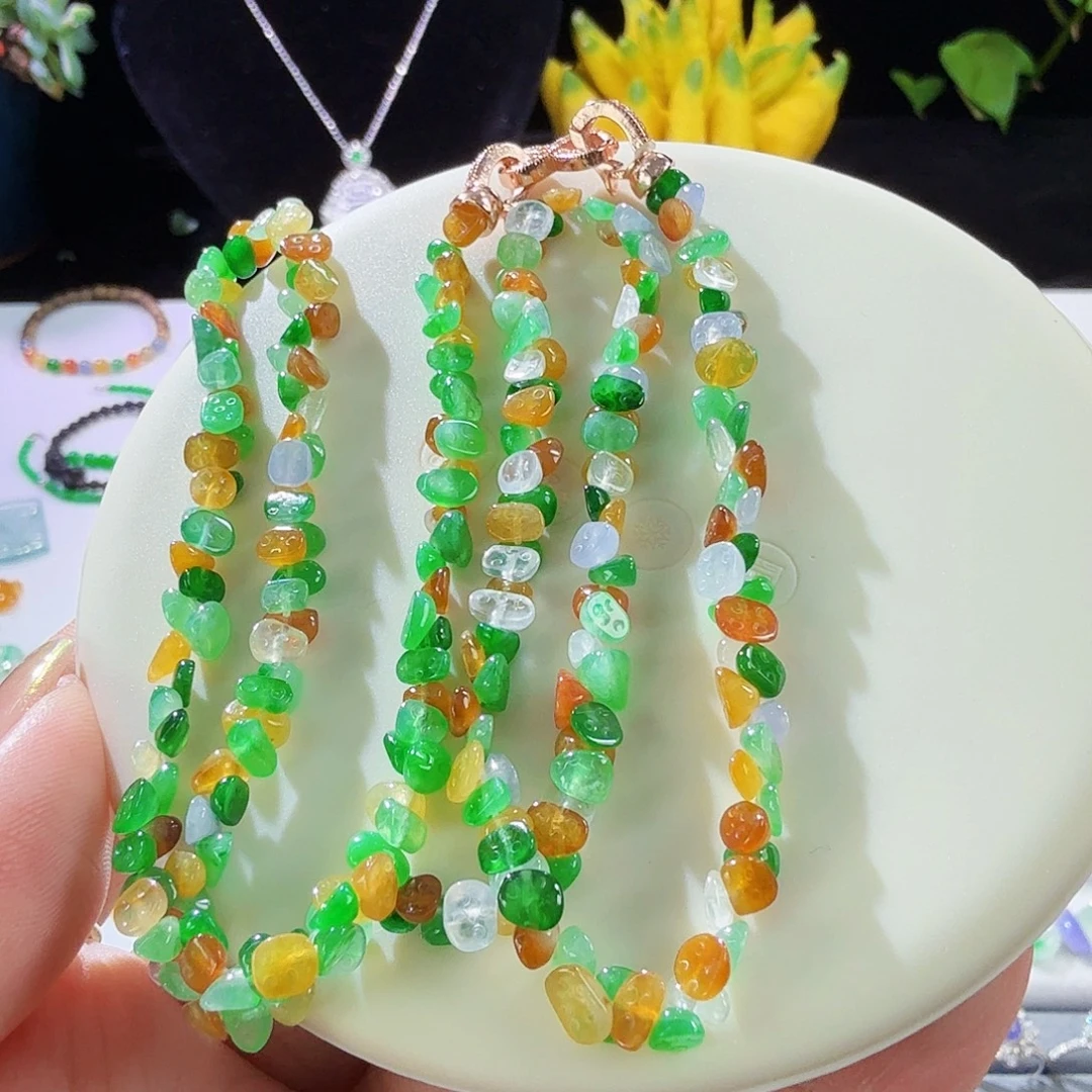 翡翠合金颈饰项链