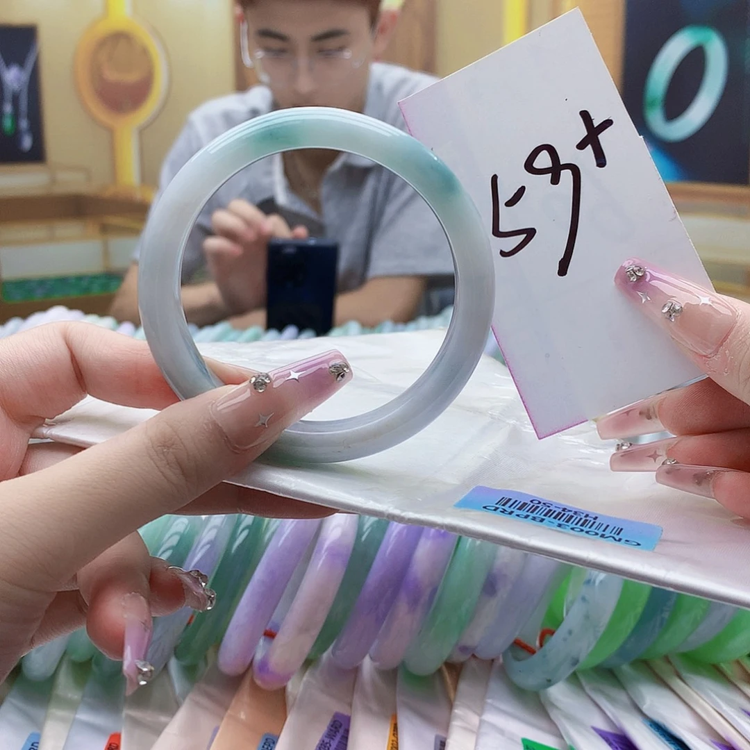 翡翠未镶嵌手镯mn