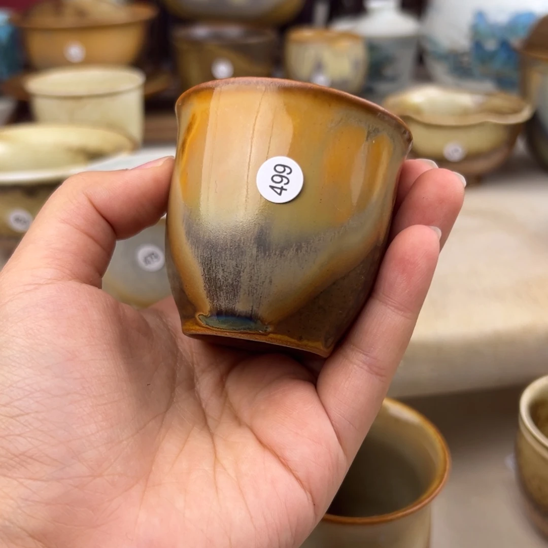 一***。杯纯手工柴烧主人杯