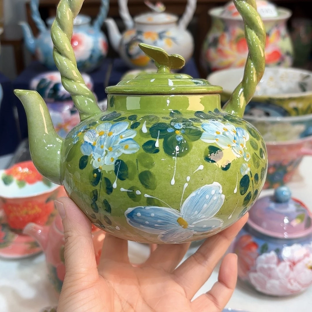 景德镇手绘高温釉下彩陶瓷茶具