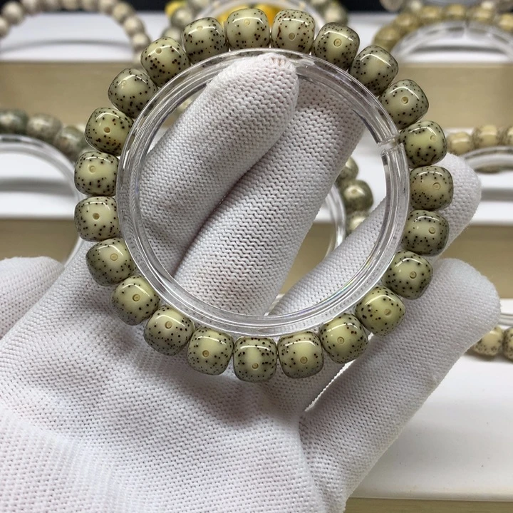 星月菩提手串7号 青花瓷月留白小细星10/9