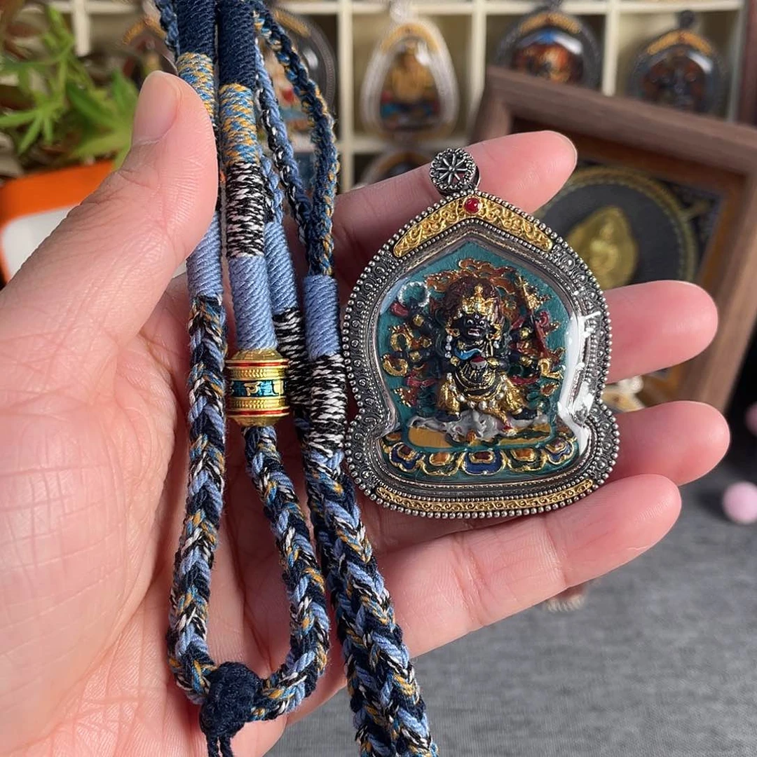 泥塑糖**排大黑天擦擦+绑绳