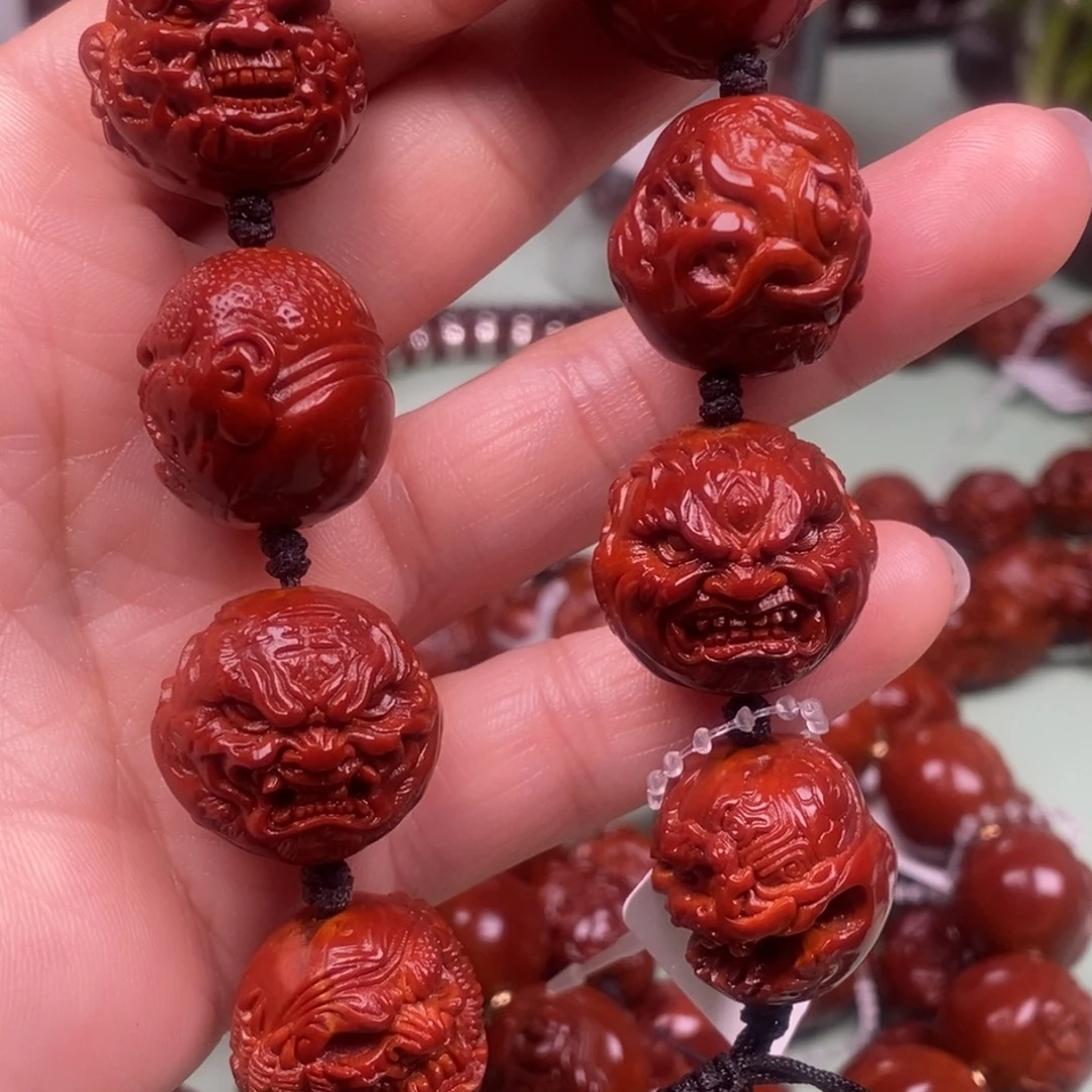 孤***魂木质橄榄核回血直播间