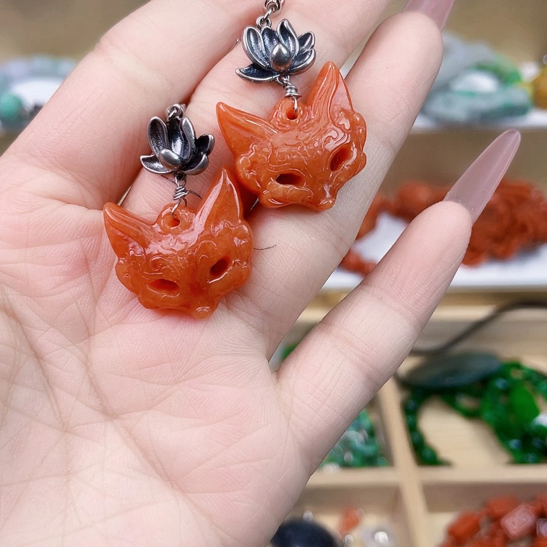 翡翠未镶嵌手链耳坠