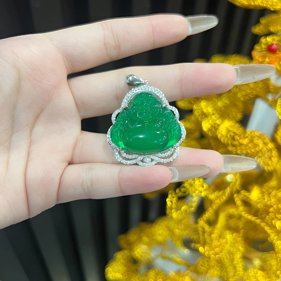 玉髓佛公百搭吊坠