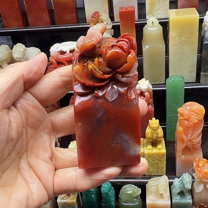 寿山石印石寿山石手工雕刻