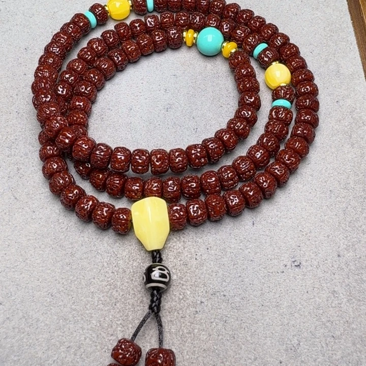 金刚菩提手串盘龙108尺寸10