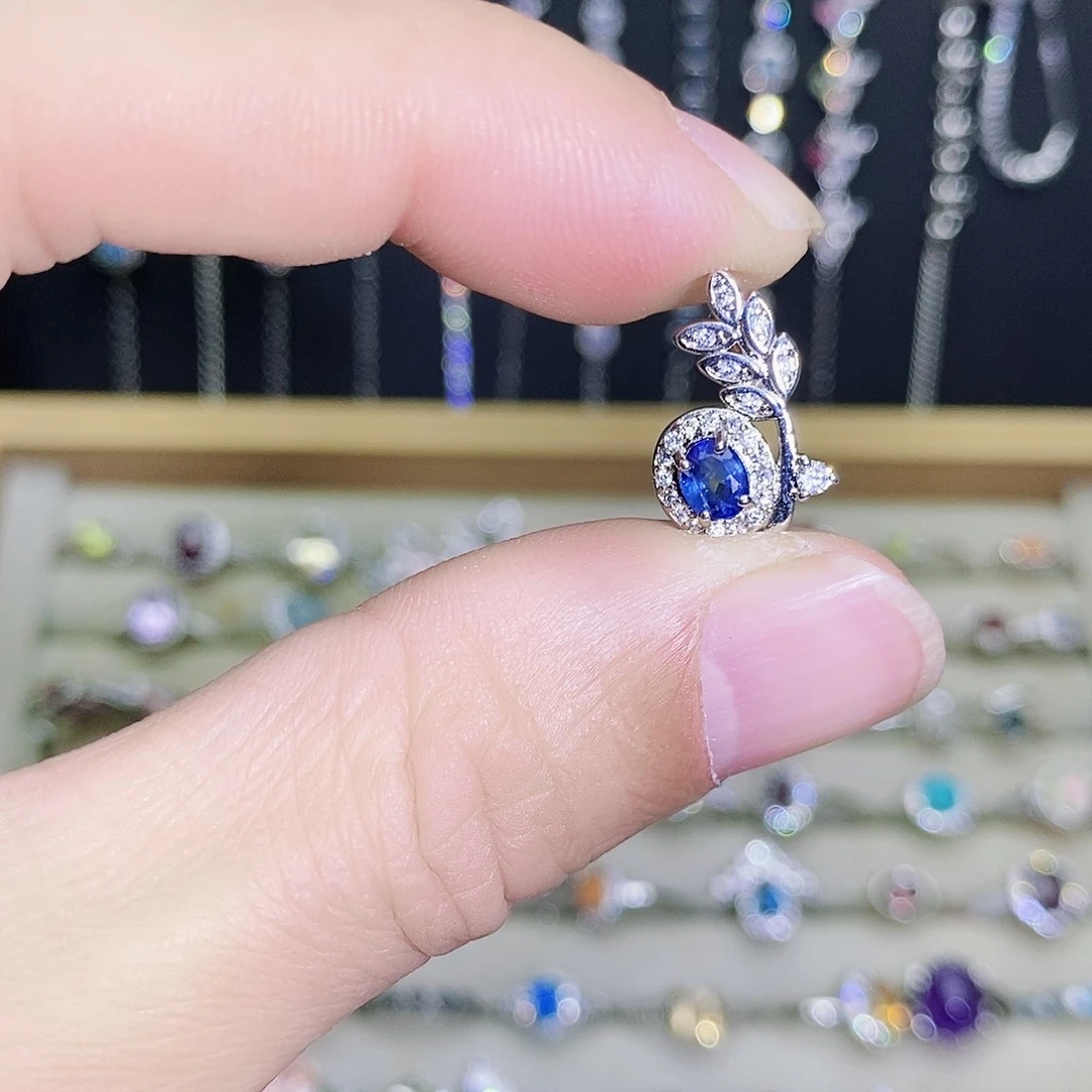 吊坠(不含链)蓝宝石未镶嵌