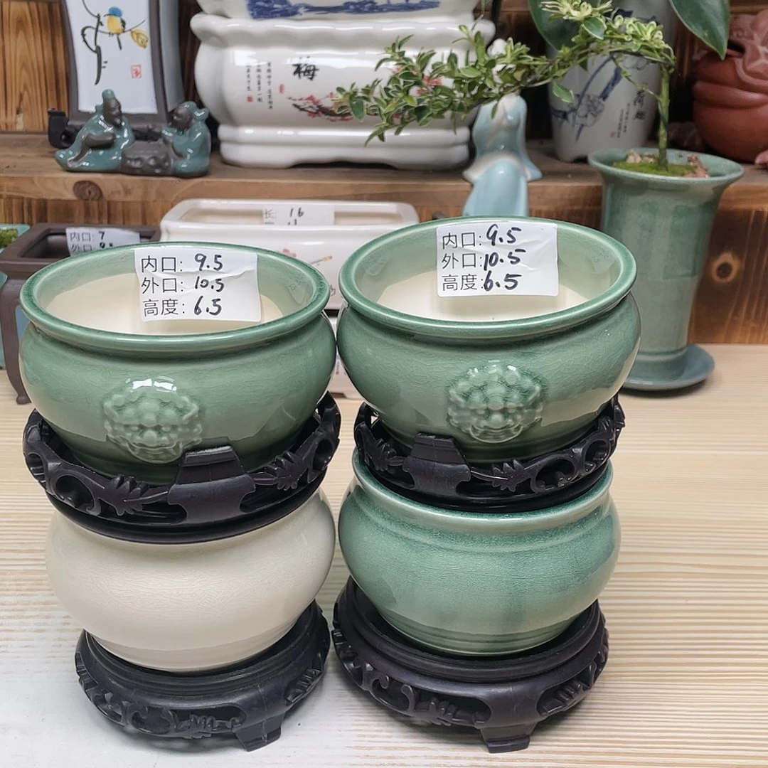 紫砂花盆陶瓷艺术花盆陶瓷