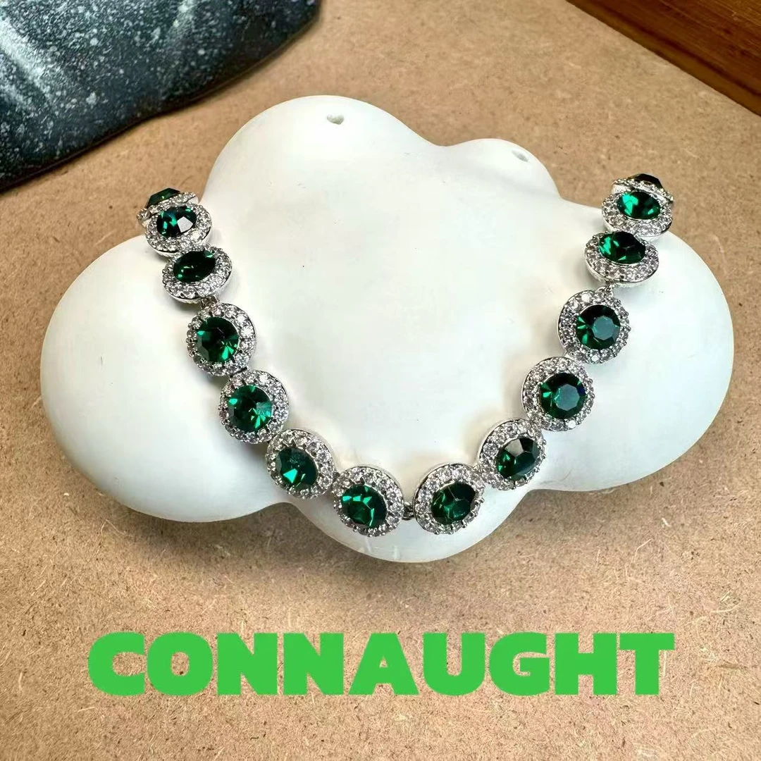 手链 正品CONNAUGHT【沃顿绿色】钻款手链BS077