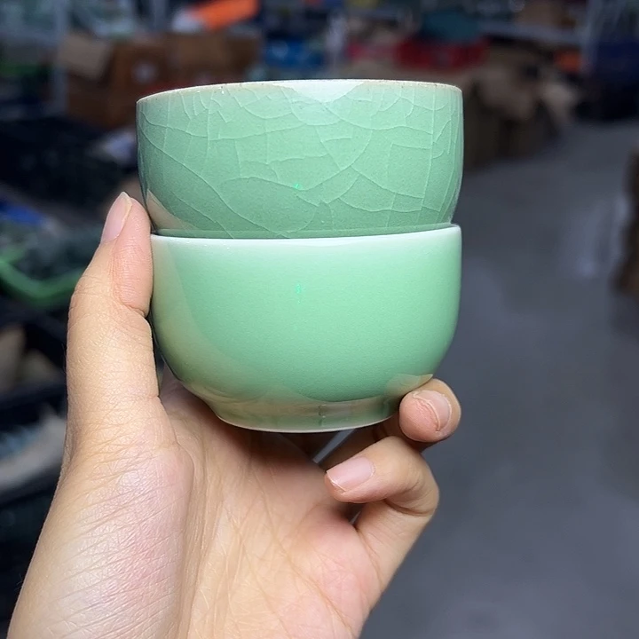 龙泉云间青瓷小米茶器