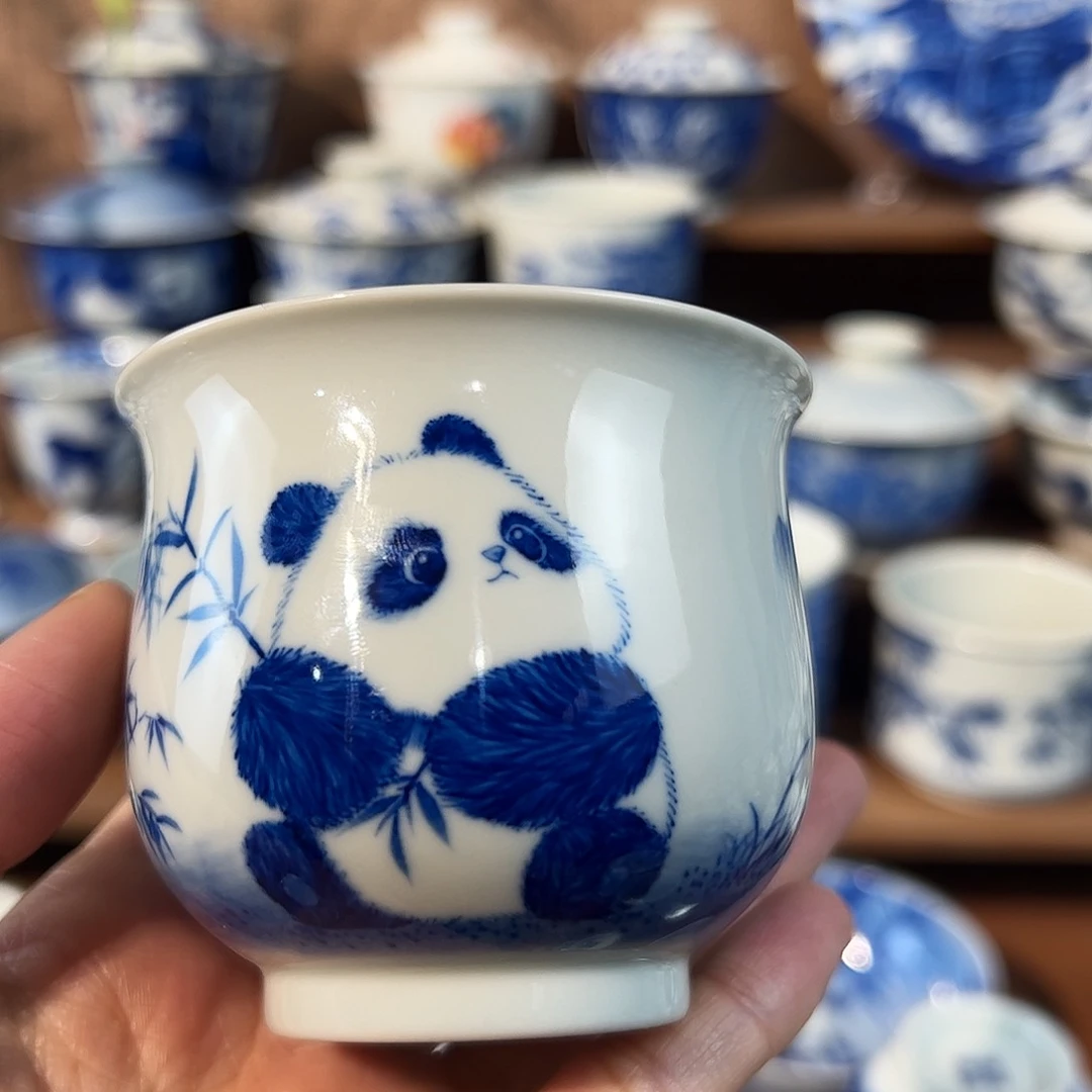 泽**措泥藝瓷梦熊猫炉式杯