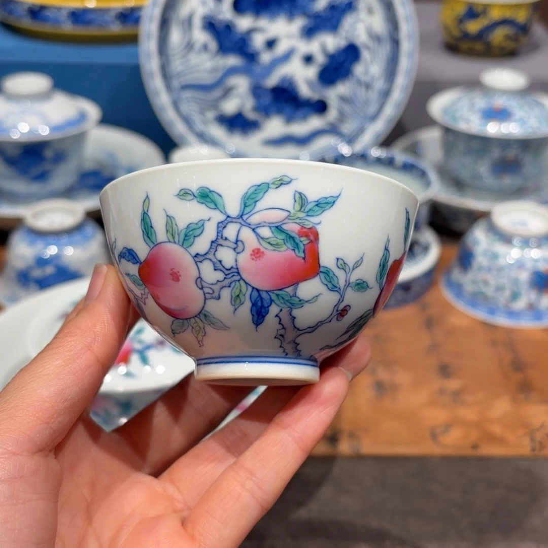 瓷片手工手绘陶瓷茶具