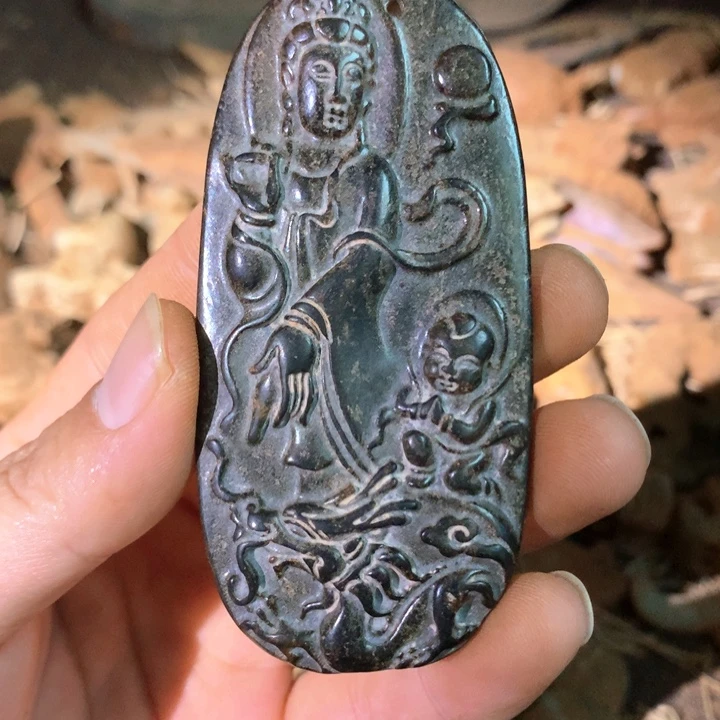 和田玉未镶嵌挂件