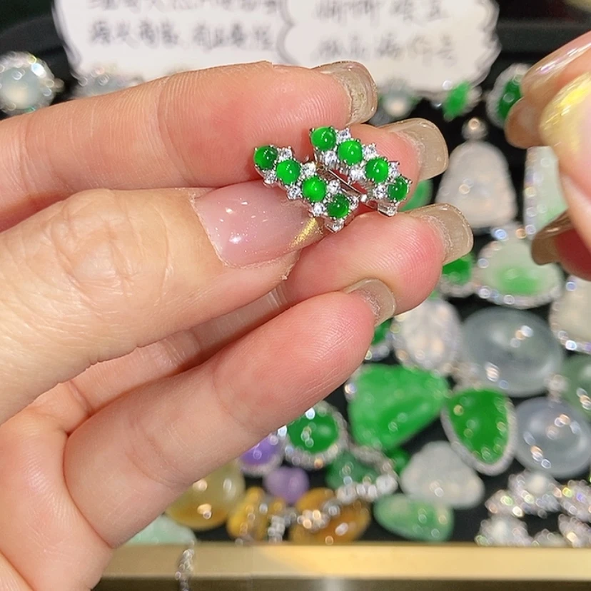 【闪购商品】未镶嵌翡翠耳饰天然翡翠