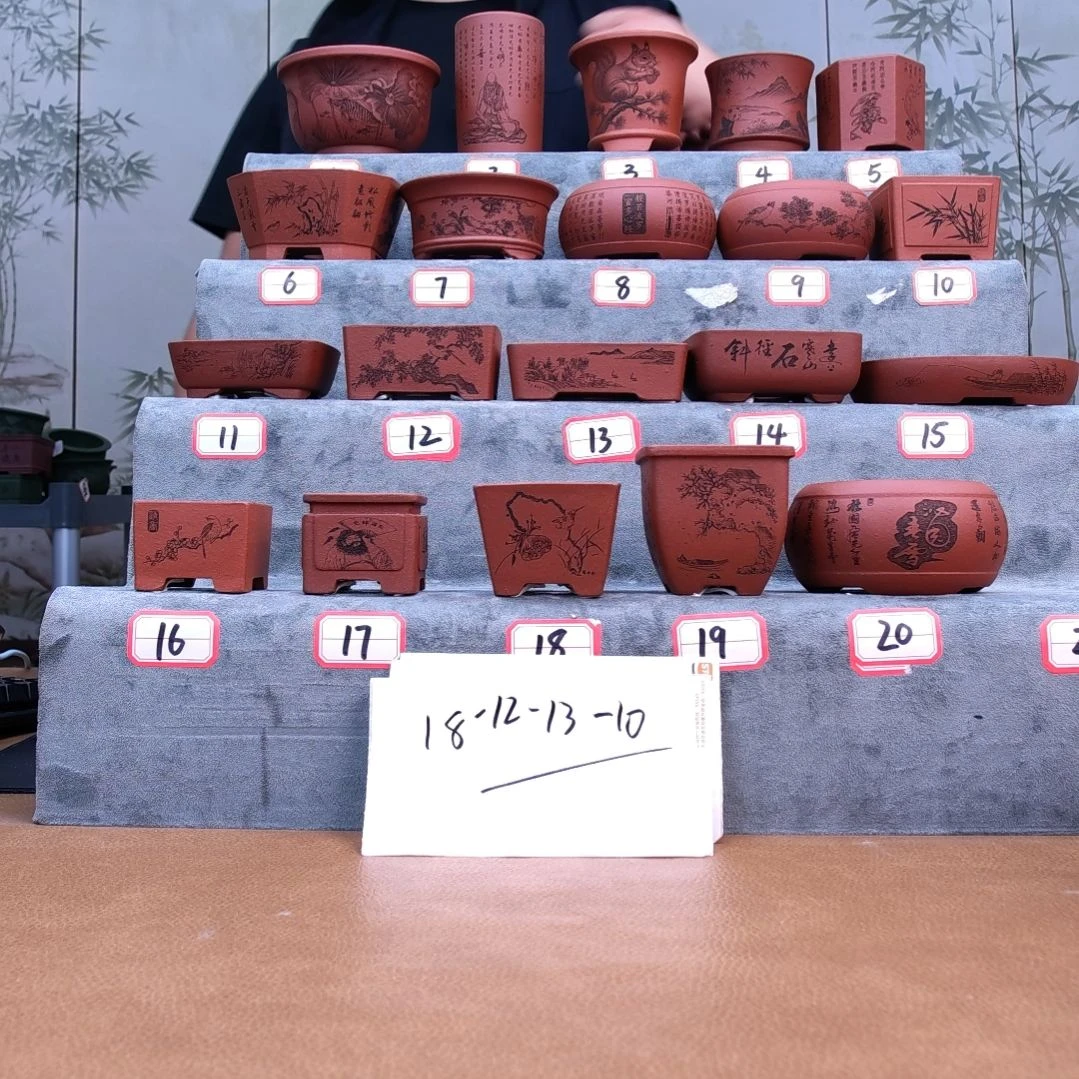 紫砂花盆涛*哥同喜同喜
