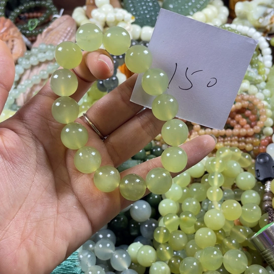 未镶嵌蛇纹石玉手串