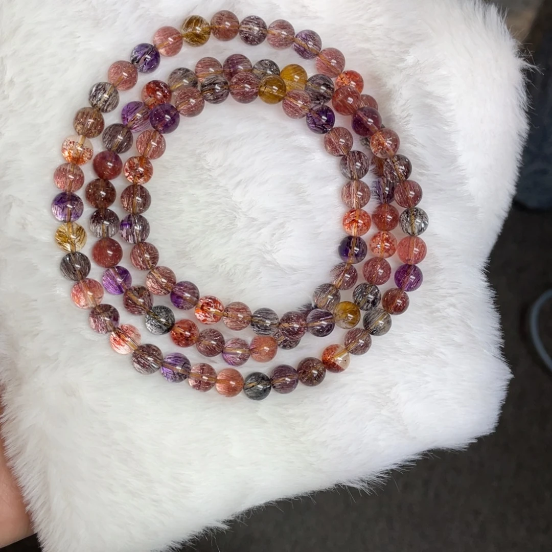 未镶嵌手链水晶稀有糖果超七多圈项链手链