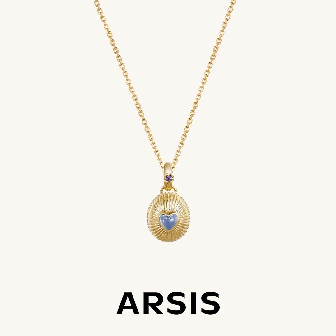 ARSIS银饰秘密花园小宝石仲夏心愿项链气质复古镶嵌时尚精致素款