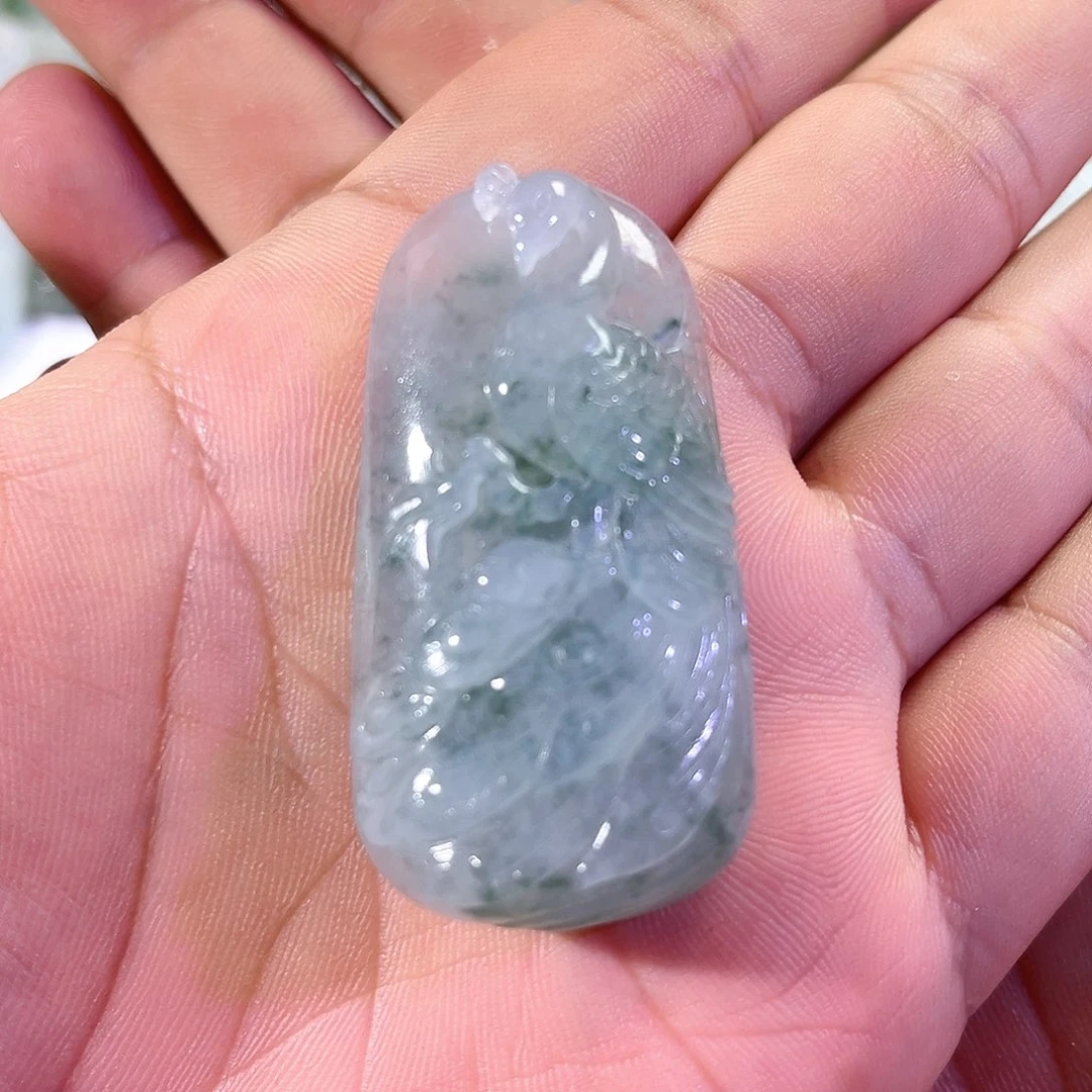 【闪购商品】翡翠未镶嵌颈饰孔雀