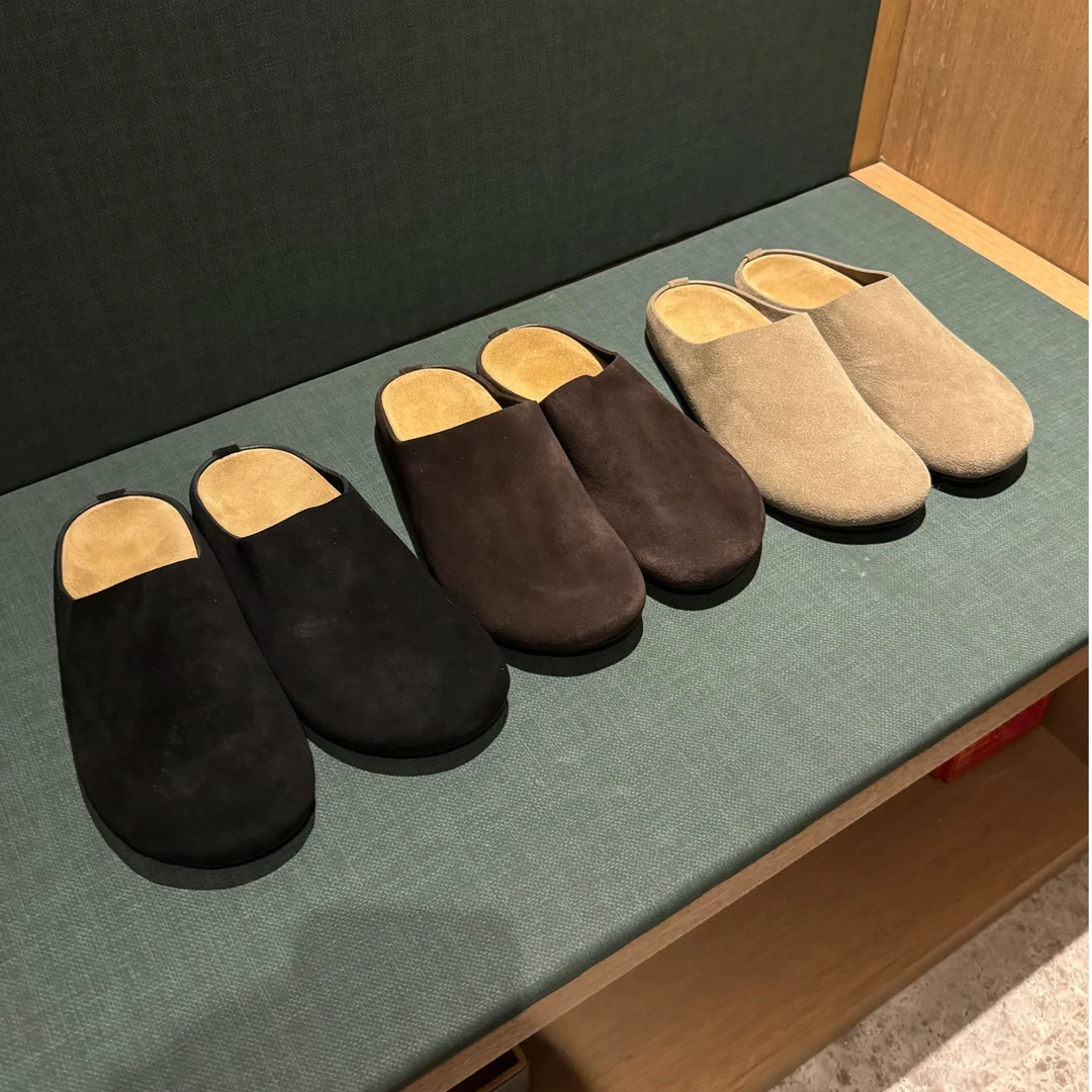 【诺可精选】轻奢夏日系列全牛皮包头足弓支撑勃肯拖鞋 9943