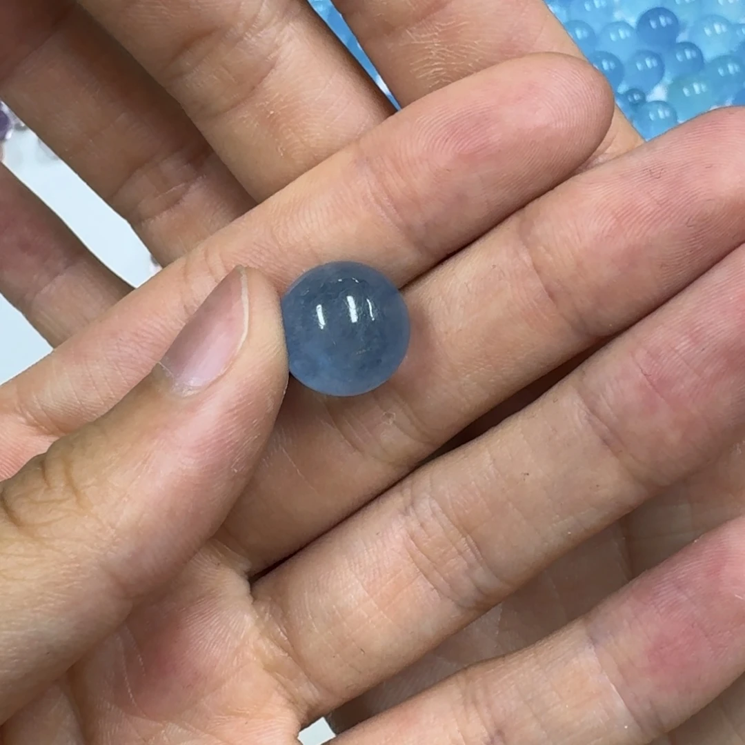 水晶手链未镶嵌?***儿定制海蓝宝不退换
