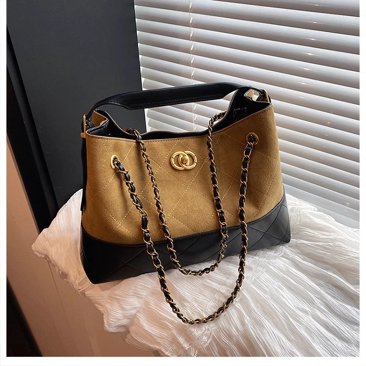 2025秋季爆款 小香风25A麂皮托特包 麂皮流浪包通勤单肩斜挎包