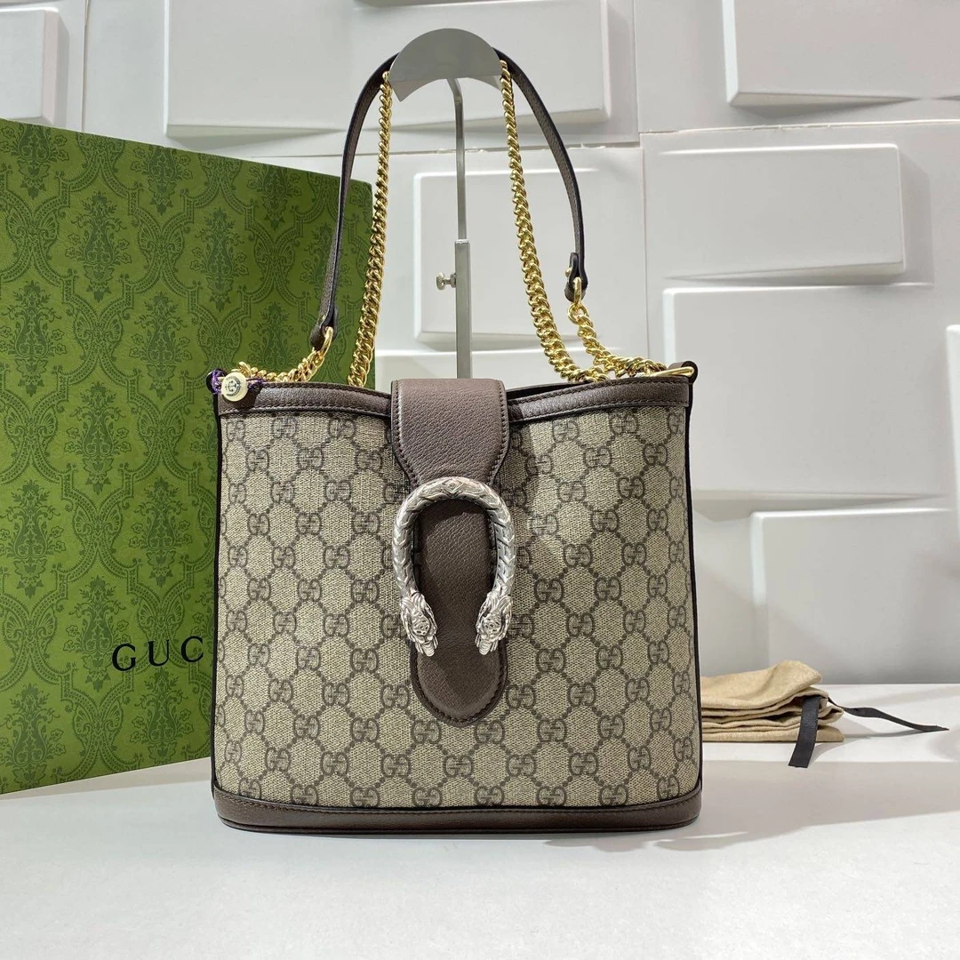 99新 GUCCI/古驰 古驰老花桶 THLC256