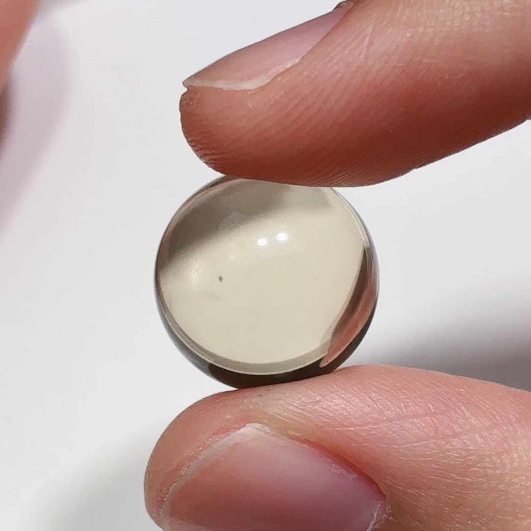 珠宝半成品未镶嵌水晶13mm黄水