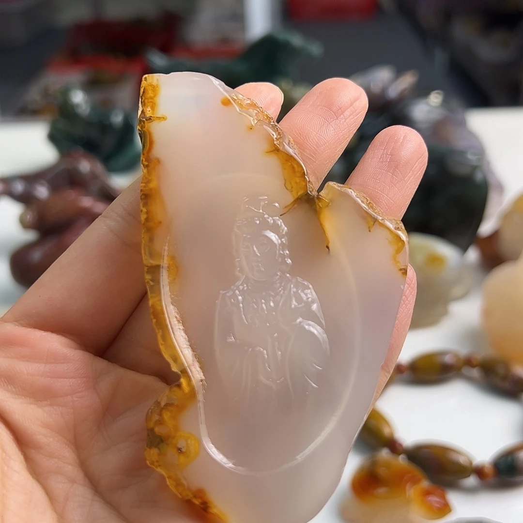 玛瑙/玉髓未镶嵌颈饰