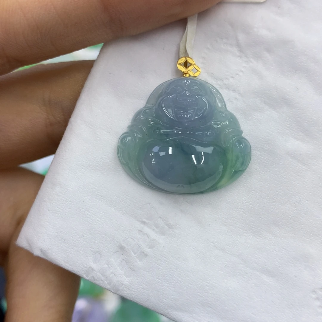 翡翠18K金镶嵌颈饰翡翠