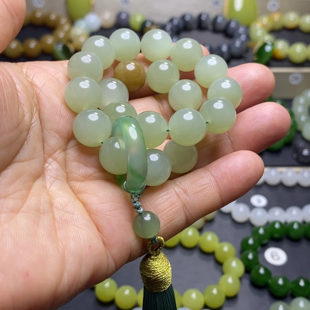 和田玉手串未镶嵌