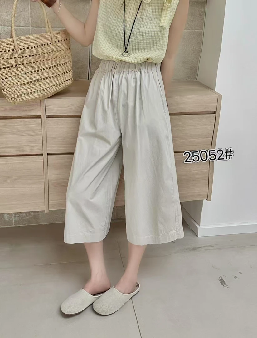 晶姐家八分直筒阔腿裤