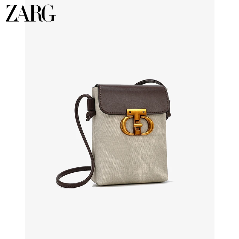 ZARG拼色白云复古手机包-60132-12