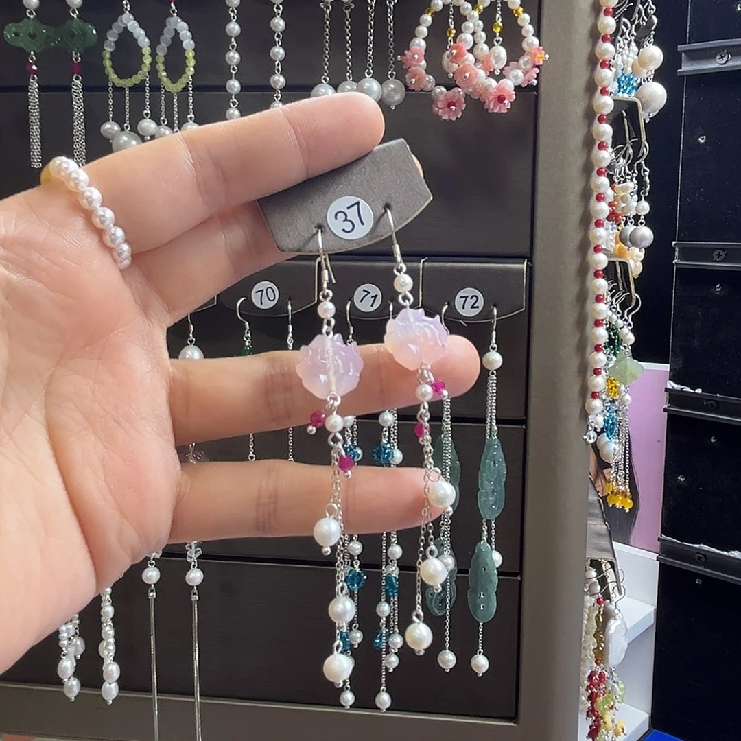 人***惜925银博雅手作S925纯银耳饰