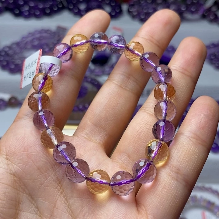 水晶手链未镶嵌天然紫水晶
