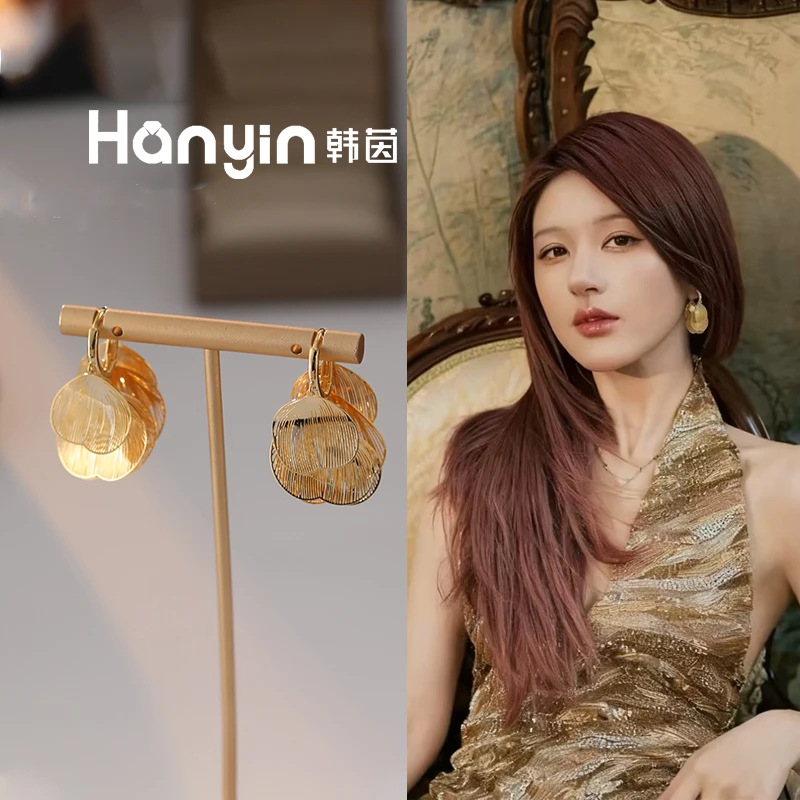 铜合金耳饰 赵露思同款 翩翩起舞蝶翼流苏耳扣小众高级感