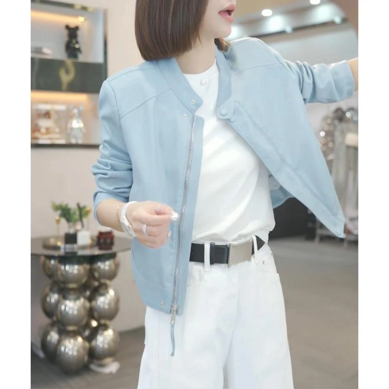 潮流上档次皮衣外套女士2025春秋季大码女装时髦洋气休闲百搭外衣