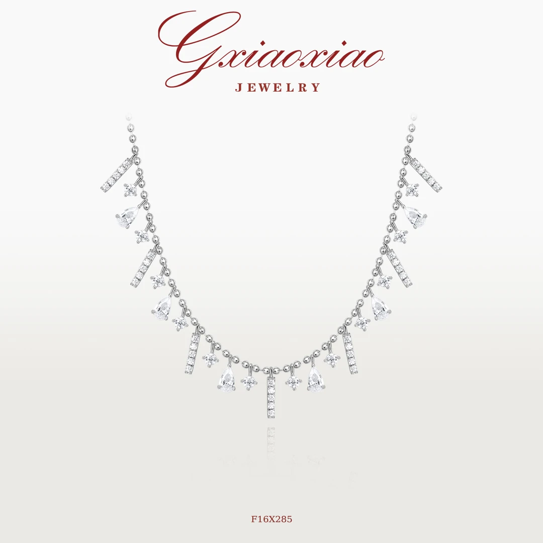 G XIAOXIAO 镀K金【仙女泪】水滴锁骨项链 F16X285