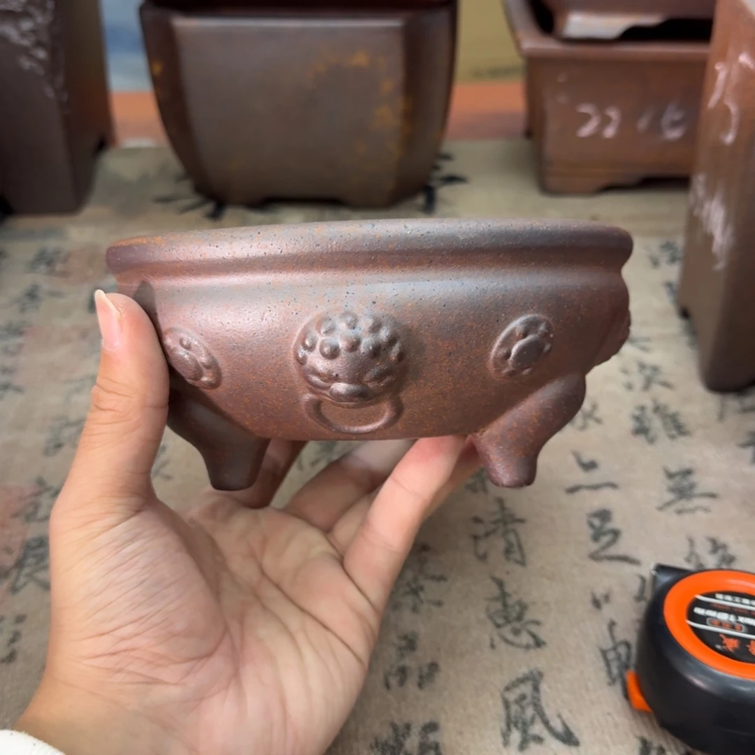 紫砂花盆12号宜兴紫砂正品14x5