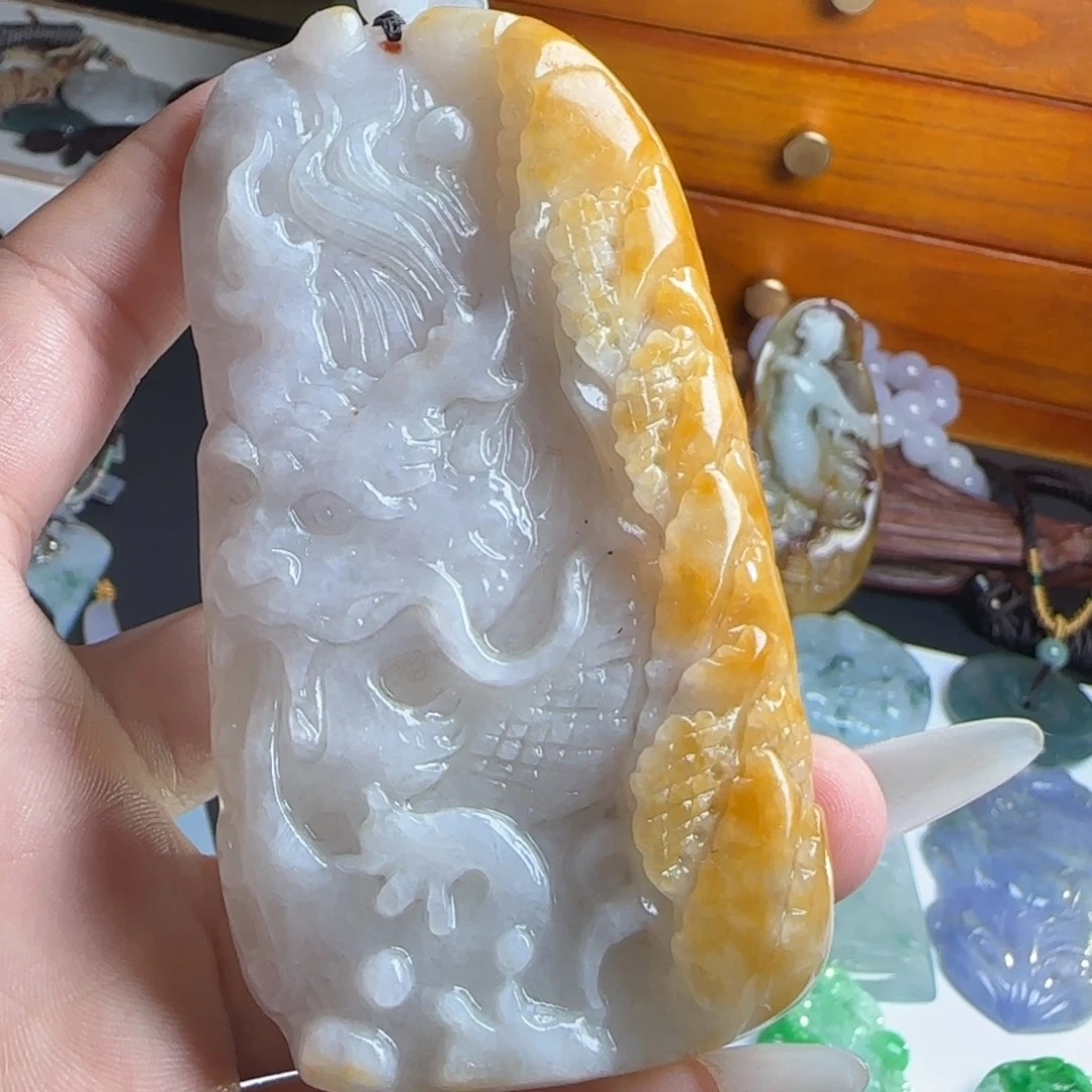 翡翠未镶嵌颈饰天然缅甸翡翠A货