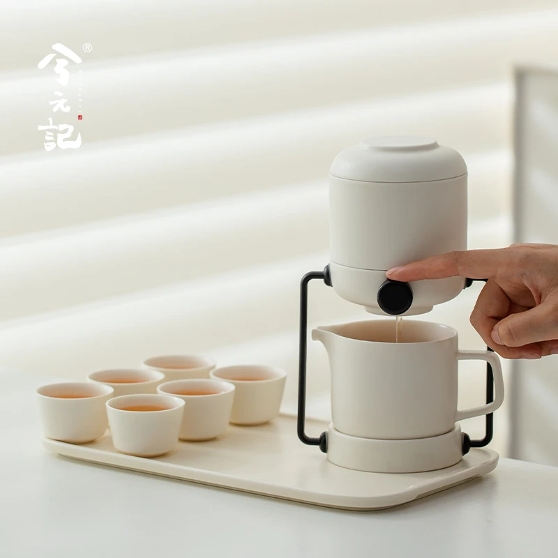 陶瓷自动泡茶功夫茶具套装家用懒人泡茶神器2024新款送礼伴手礼