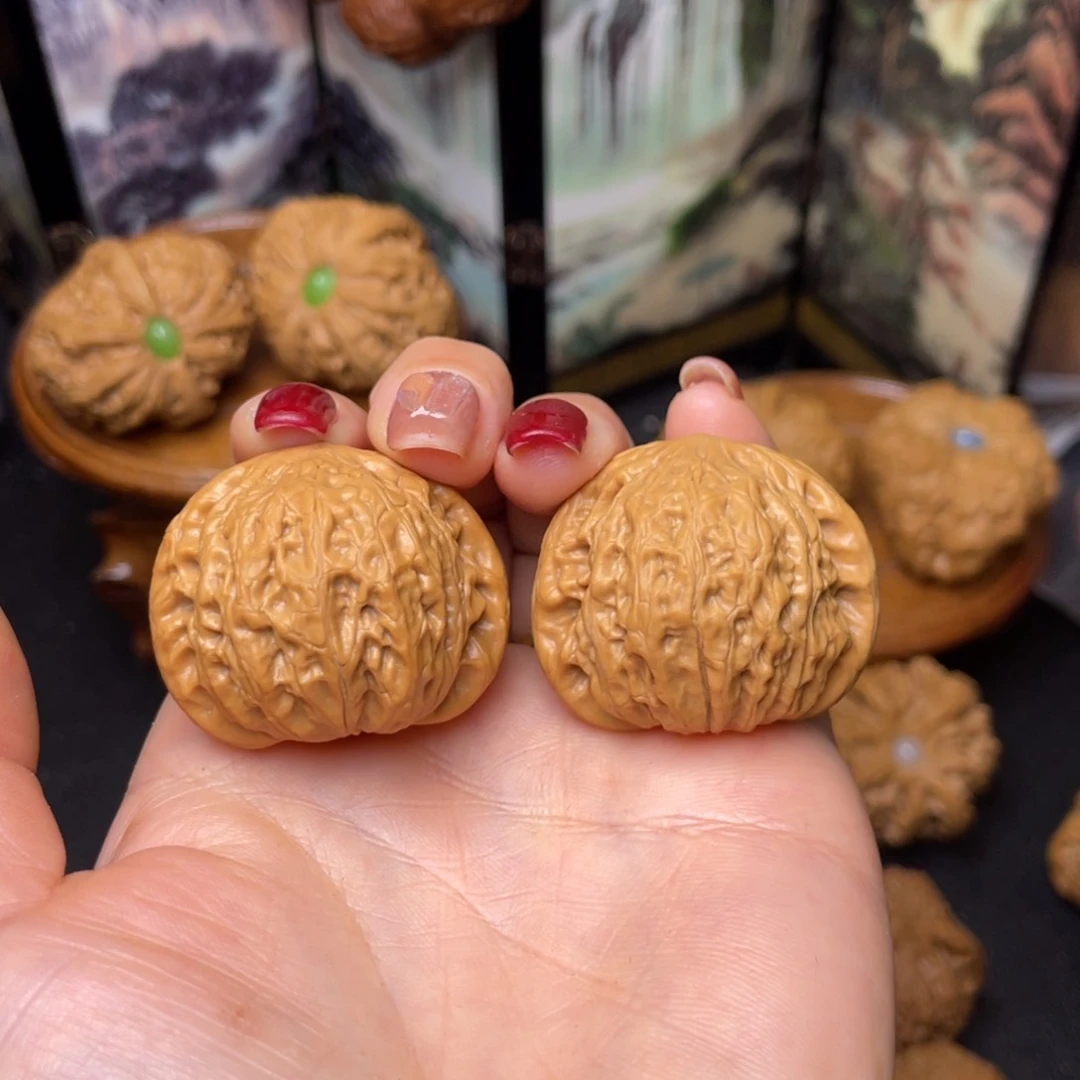 文玩核桃把件36铁锤