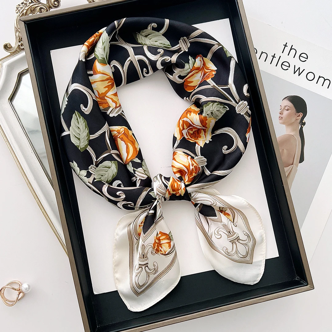 英国CospKosp印花丝巾女春夏薄款小方巾时尚百搭领巾多功能绑发女