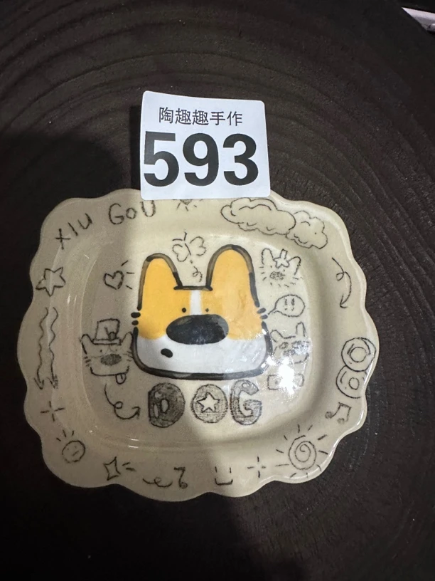593工手绘高温釉下彩