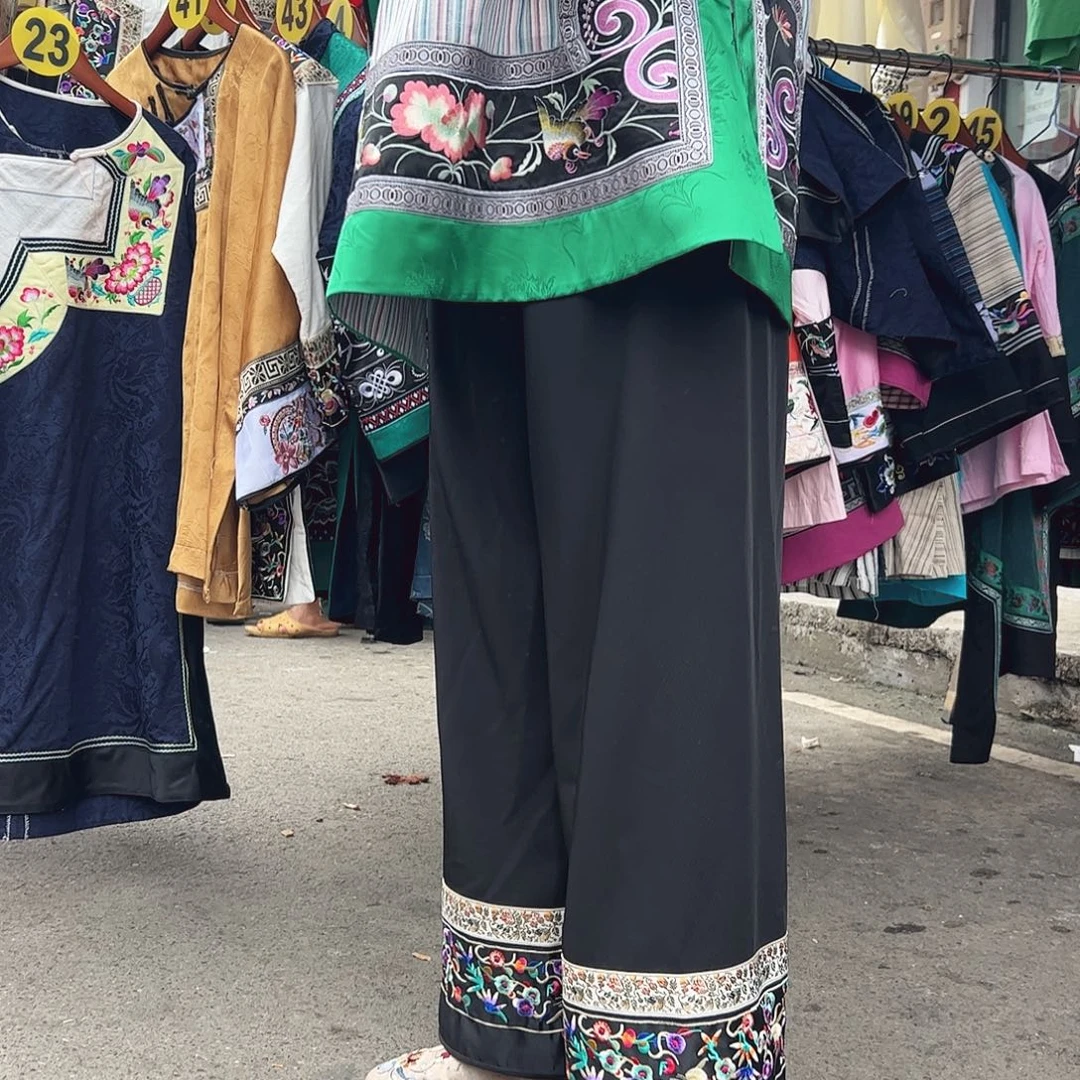 苗族刺绣大花裤155 100