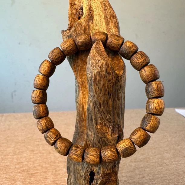 沉香卡1.0鼓珠单圈手串多样性发一