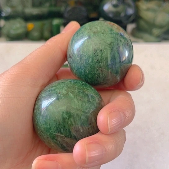 蛇纹石玉手链未镶嵌高*